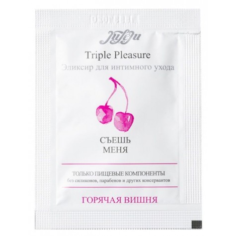 Эликсир для интимного ухода Triple Pleasure "Горячая вишня" - 3 мл.